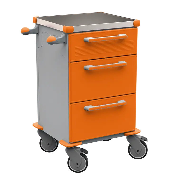 TINY 105 N vozík zdravotnický plast ABS - oranžová