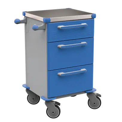 TINY 105 N vozík zdravotnický plast ABS - modrá