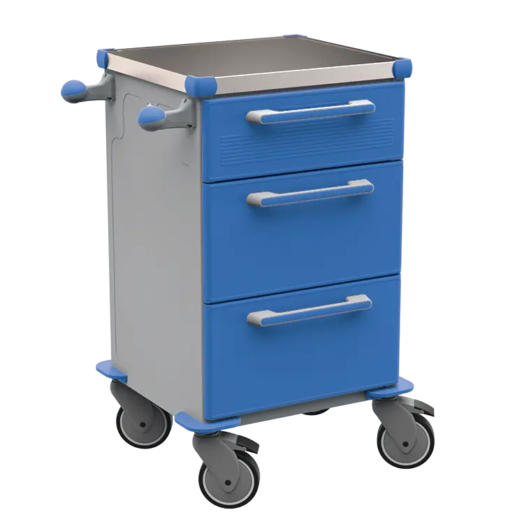 TINY 105 N vozík zdravotnický plast ABS - modrá