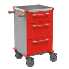 TINY 105 N vozík zdravotnický plast ABS - červená