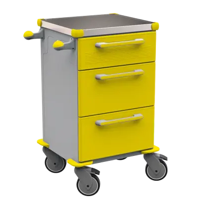 TINY 105 N vozík zdravotnický plast ABS - žlutá