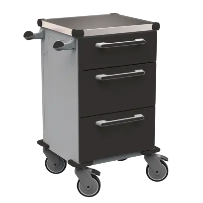 TINY 105 N vozík zdravotnický plast ABS - černá