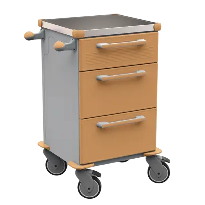 TINY 105 N vozík zdravotnický plast ABS - hnědobéžová