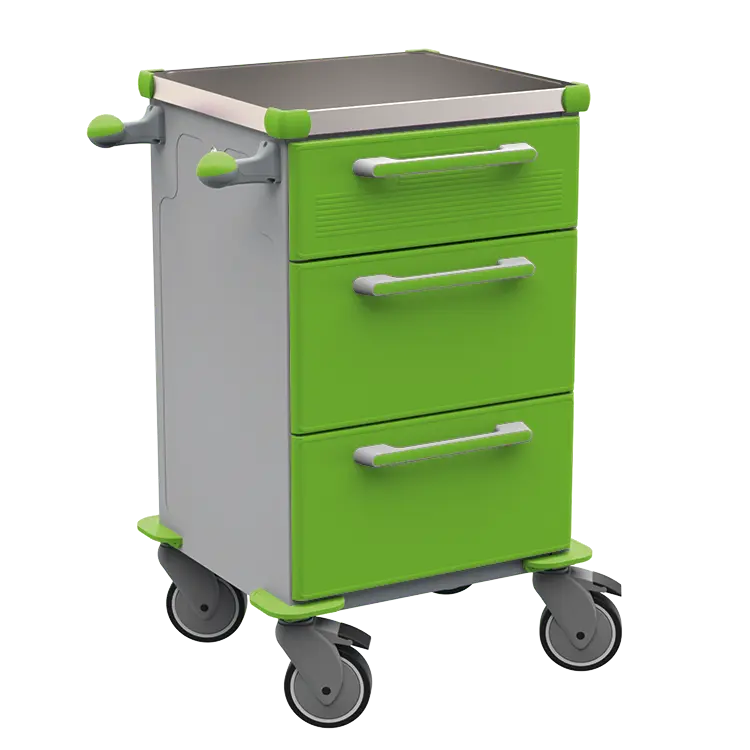 TINY 105 N vozík zdravotnický plast ABS - zelená