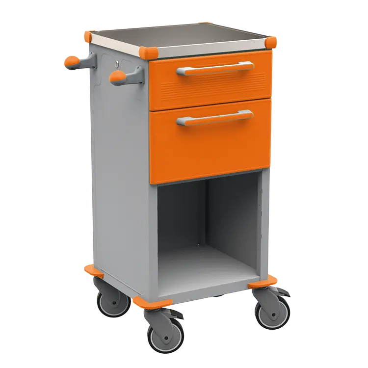 TINY 150 N vozík zdravotnický plast ABS - oranžová