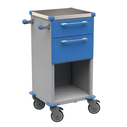 TINY 150 N vozík zdravotnický plast ABS - modrá