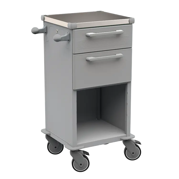 TINY 150 N vozík zdravotnický plast ABS - šedá