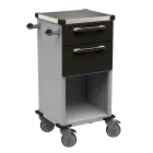 TINY 150 N vozík zdravotnický plast ABS - černá