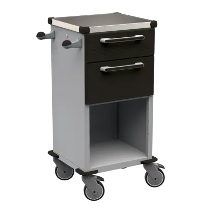 TINY 150 N vozík zdravotnický plast ABS - černá