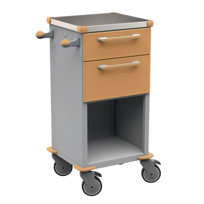 TINY 150 N vozík zdravotnický plast ABS - hnědobéžová