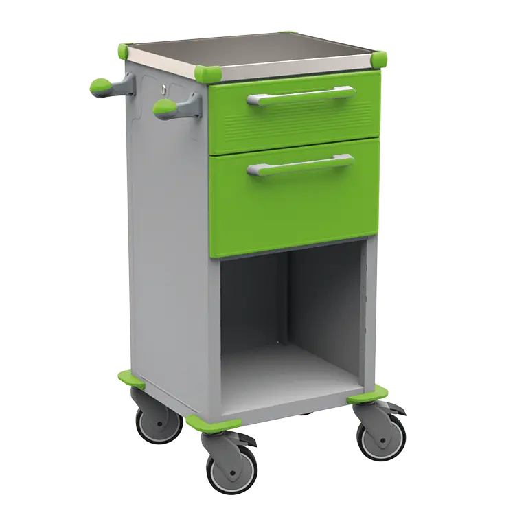 TINY 150 N vozík zdravotnický plast ABS - zelená