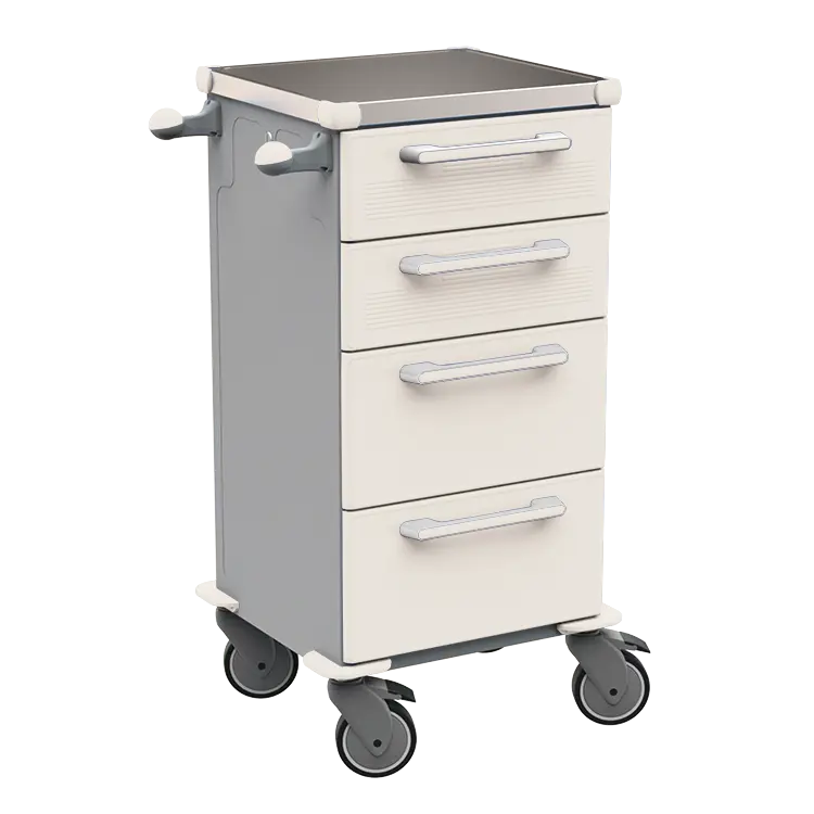 TINY 151 N vozík zdravotnický plast ABS - bílá