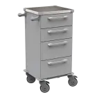 TINY 151 N vozík zdravotnický plast ABS - šedá