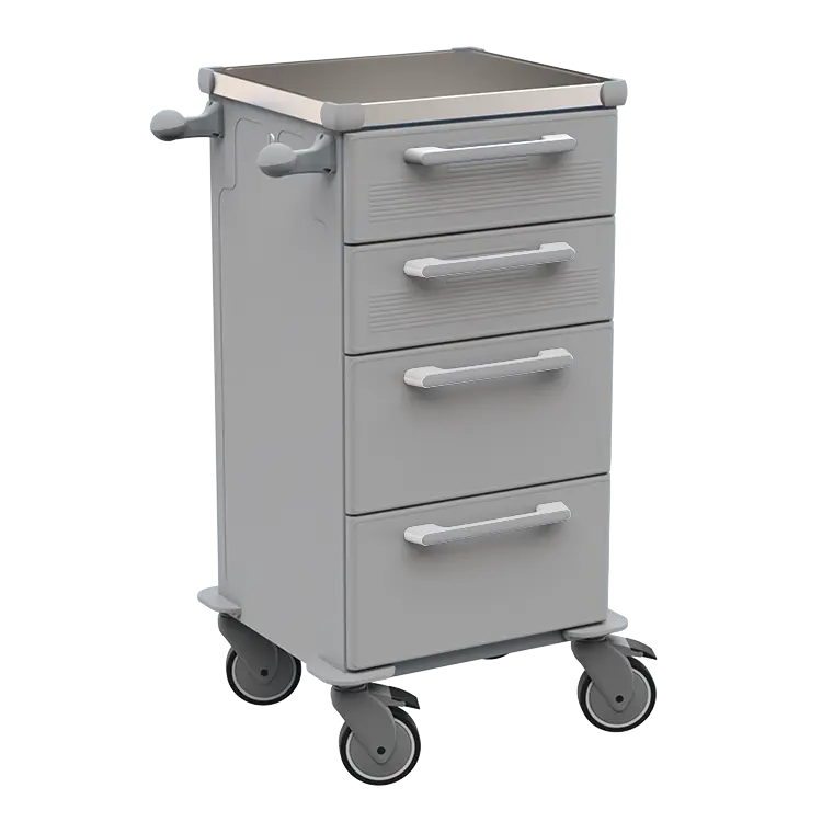 TINY 151 N vozík zdravotnický plast ABS - šedá