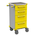 TINY 151 N vozík zdravotnický plast ABS - žlutá