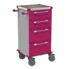 TINY 151 N vozík zdravotnický plast ABS - fialová