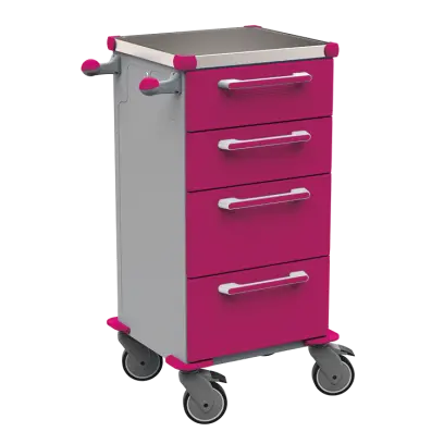 TINY 151 N vozík zdravotnický plast ABS - fialová