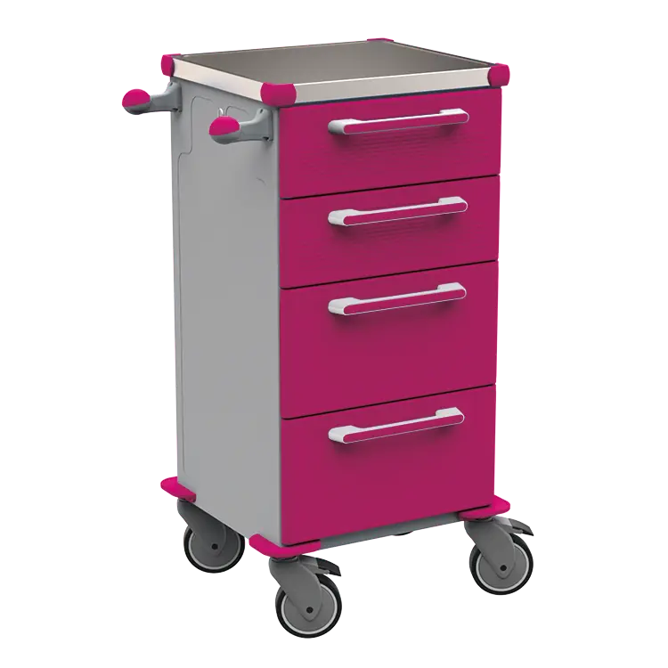 TINY 151 N vozík zdravotnický plast ABS - fialová