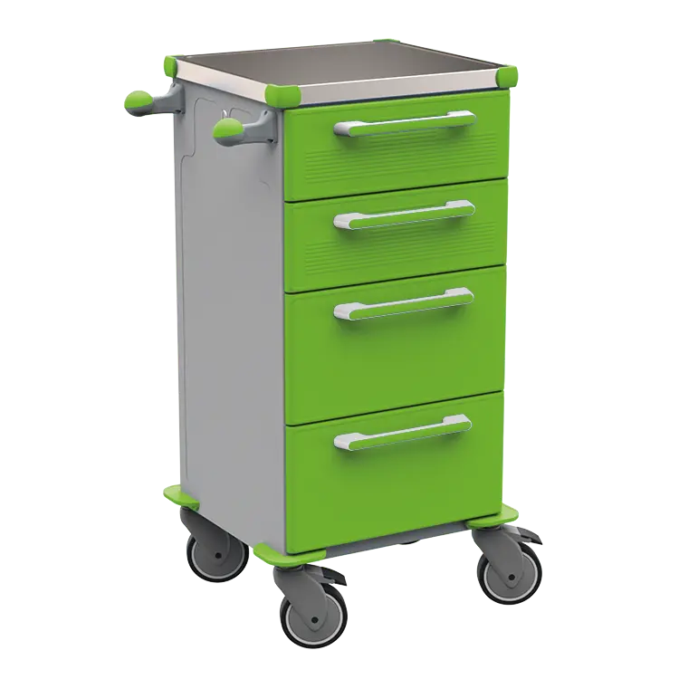 TINY 151 N vozík zdravotnický plast ABS - zelená