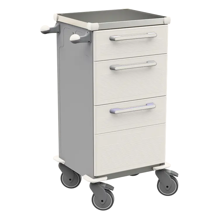 TINY 152 N vozík zdravotnický plast ABS - bílá