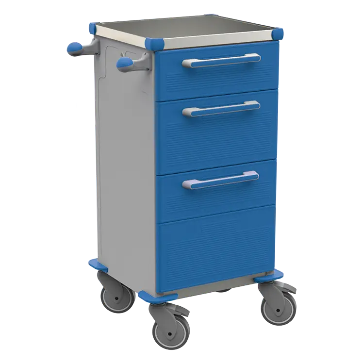 TINY 152 N vozík zdravotnický plast ABS - modrá