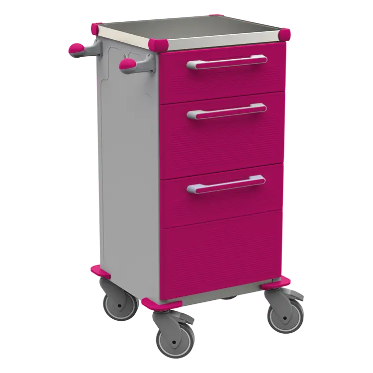 TINY 152 N vozík zdravotnický plast ABS - fialová