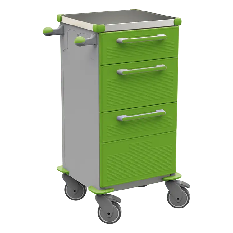 TINY 152 N vozík zdravotnický plast ABS - zelená