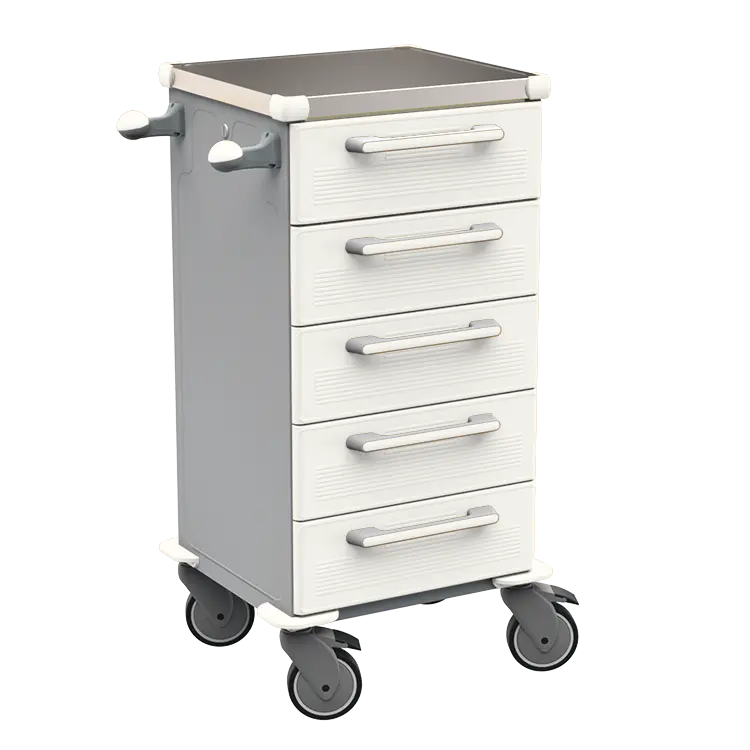 TINY 153 N vozík zdravotnický plast ABS - bílá