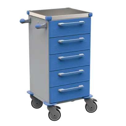 TINY 153 N vozík zdravotnický plast ABS - modrá