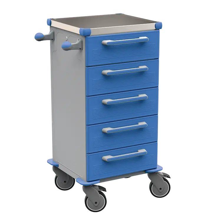 TINY 153 N vozík zdravotnický plast ABS - modrá