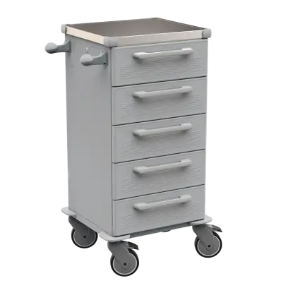 TINY 153 N vozík zdravotnický plast ABS - šedá