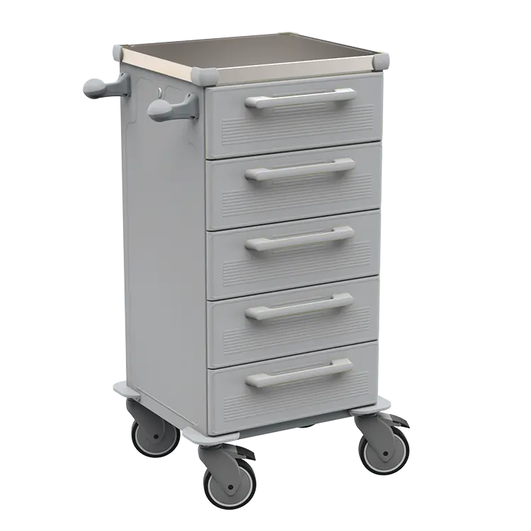 TINY 153 N vozík zdravotnický plast ABS - šedá