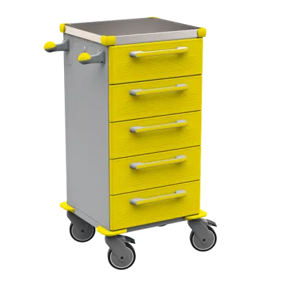 TINY 153 N vozík zdravotnický plast ABS - žlutá