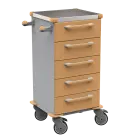 TINY 153 N vozík zdravotnický plast ABS - hnědobéžová