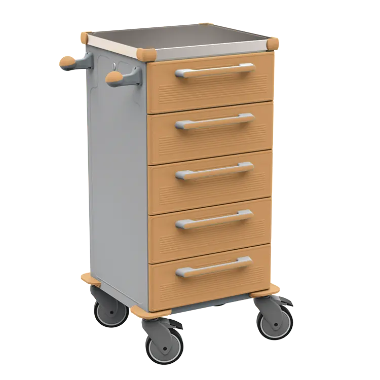 TINY 153 N vozík zdravotnický plast ABS - hnědobéžová