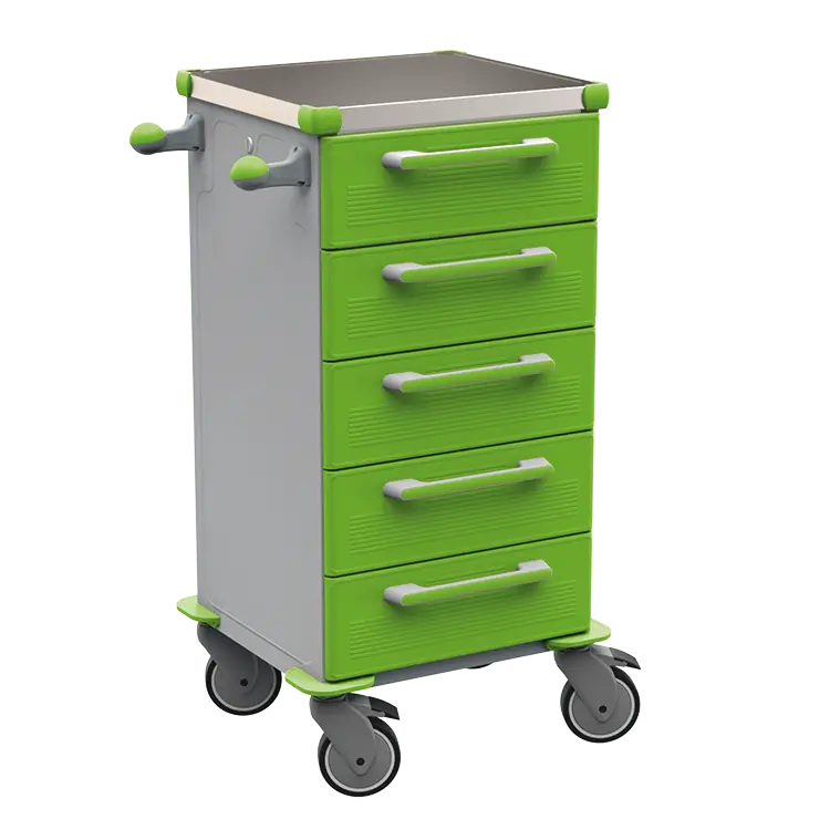 TINY 153 N vozík zdravotnický plast ABS - zelená