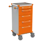 TINY 156 N vozík zdravotnický plast ABS - oranžová