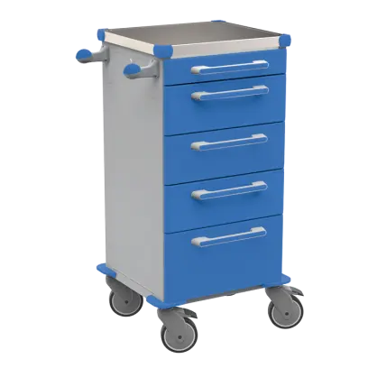 TINY 156 N vozík zdravotnický plast ABS - modrá