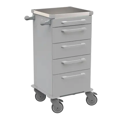 TINY 156 N vozík zdravotnický plast ABS - šedá