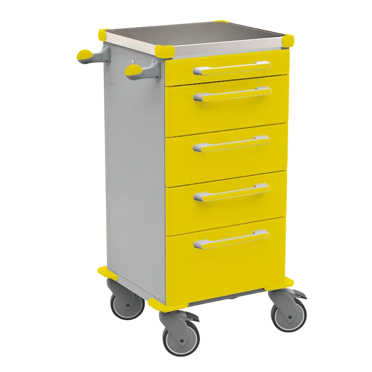 TINY 156 N vozík zdravotnický plast ABS - žlutá