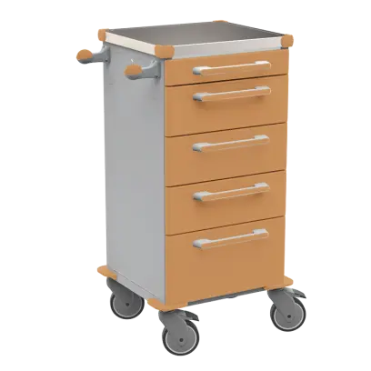 TINY 156 N vozík zdravotnický plast ABS - hnědobéžová