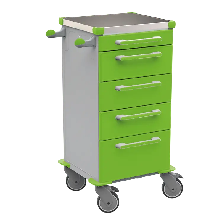 TINY 156 N vozík zdravotnický plast ABS - zelená