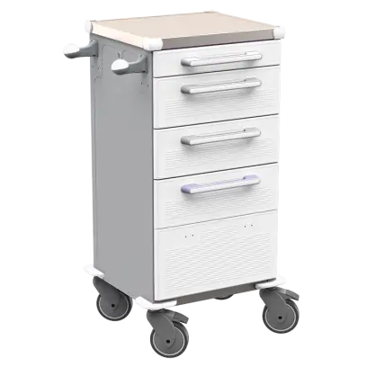 TINY 159 N vozík zdravotnický plast ABS - bílá