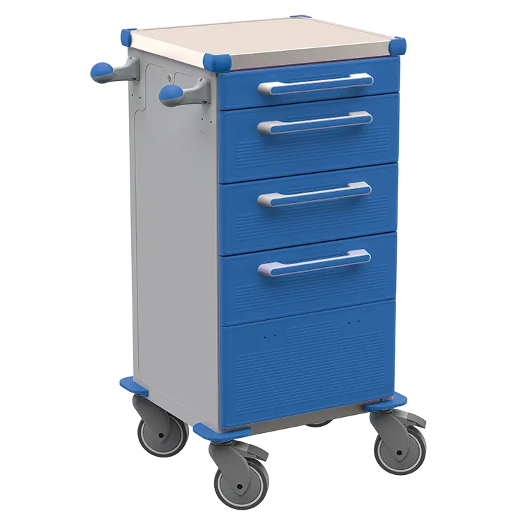 TINY 159 N vozík zdravotnický plast ABS - modrá