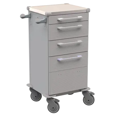 TINY 159 N vozík zdravotnický plast ABS - šedá