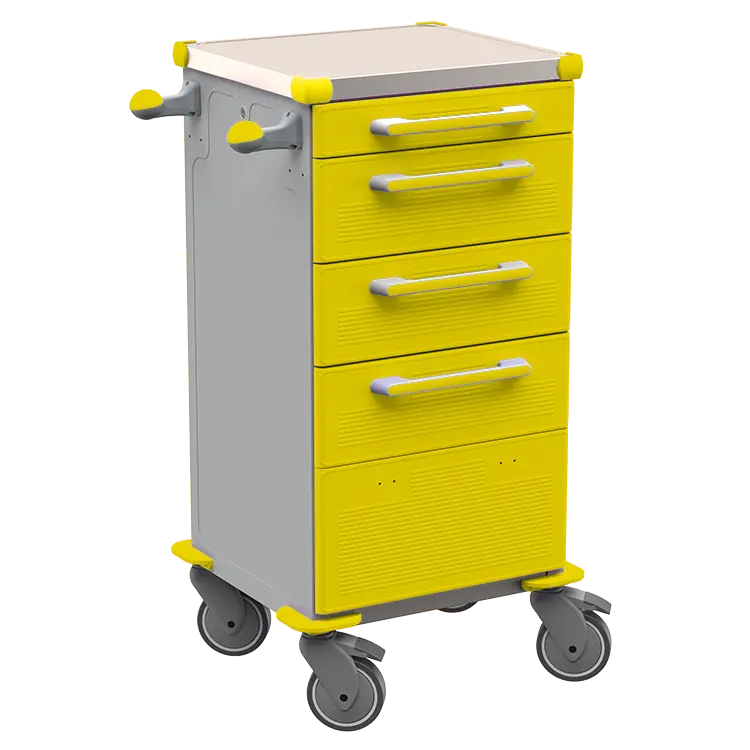 TINY 159 N vozík zdravotnický plast ABS - žlutá