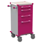 TINY 159 N vozík zdravotnický plast ABS - fialová