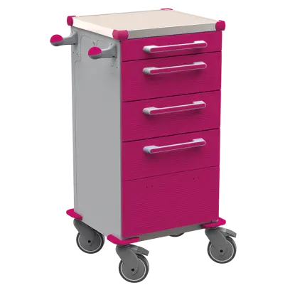 TINY 159 N vozík zdravotnický plast ABS - fialová