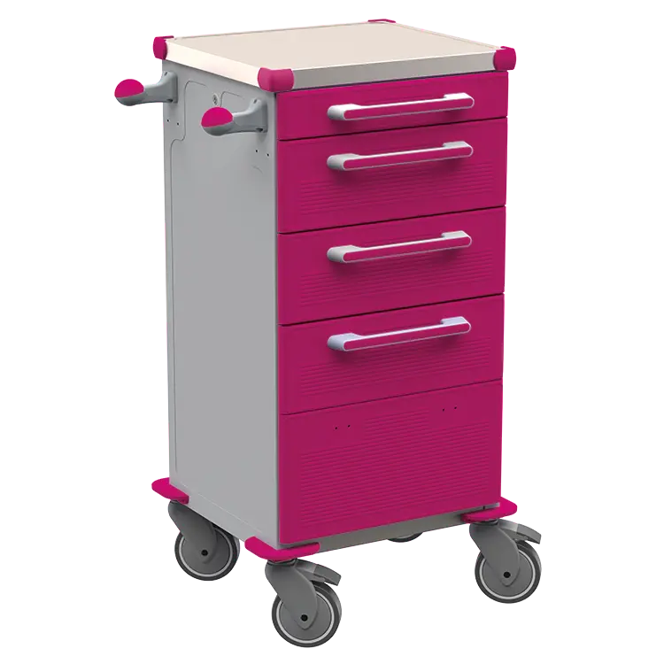 TINY 159 N vozík zdravotnický plast ABS - fialová