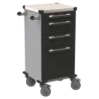 TINY 159 N vozík zdravotnický plast ABS - černá